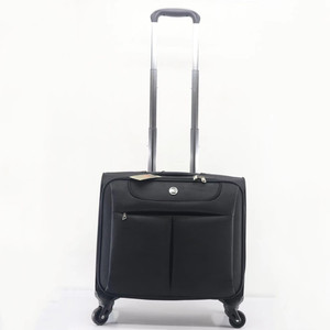 Logotipo personalizado 18 "<span class=keywords><strong>Bolsa</strong></span> de equipaje de mano rodante <span class=keywords><strong>Cabina</strong></span> Piloto suave Llevar en 4 ruedas Spinner Caso Vuelo Trolley Avión Maleta de <span class=keywords><strong>viaje</strong></span> - Product Image 3