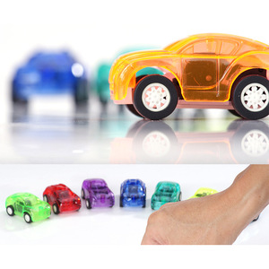 Voiture miniature transparente à rétrofriction en plastique, jouet éducatif pour enfants de 2 à 4 ans, unisexe, berline, véhicule à friction - Product Image 4