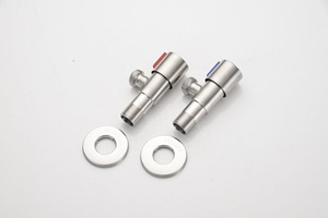 304 thép không gỉ tam giác van bán buôn nhà vệ sinh máy nước nóng dày dòng chảy lớn 4 điểm phổ góc van chuyển đổi - Product Image 5