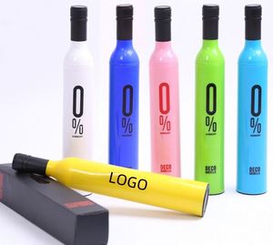 Creative Wine Bottle Umbrella Custom logo 3 Folding Umbrella Rain Sun Sunshade Uv Protection - Product Image 2