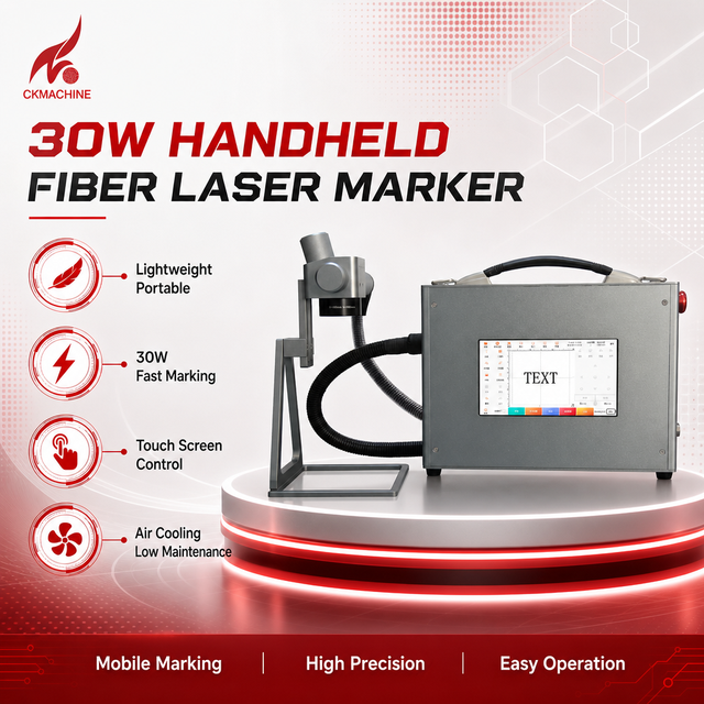 New Handheld Fiber Laser Marking Machine Portable Air Cooling Touch Screen Laser Engraver DXF Metal VIN Serial Number Marking