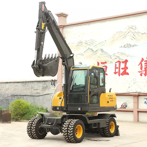 Hengwang HW-75 7.5ton Mini Digger Ruote Escavatori Idraulico Ruota Escavatore - Product Image 3