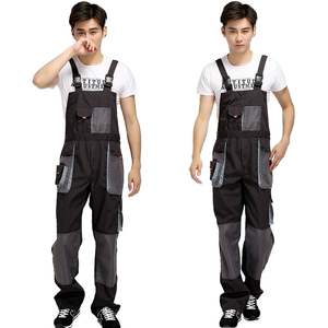 Pantalones DE TRABAJO transpirables de tela lisa de poliéster de algodón ignífugo de alta calidad para ropa de trabajo de personal de seguridad - Product Image 2