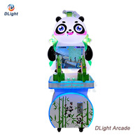 Bornes d'arcade multi-jeux Happy Panda 3-en-1 : Course de chevaux, Tir, Pêche, à monnayeur
