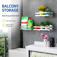 Étagère murale de rangement pour épices de cuisine en acier inoxydable, sans perçage, gain de place, pour bouteilles