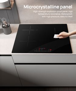 Save Energy Electronic Cooktop 3 <strong>Induction</strong> <strong>Hob</strong> With Sha Bu Sha Bu Bevelled Edge 12-30Cm <strong>Pot</strong> Size - Product Image 6