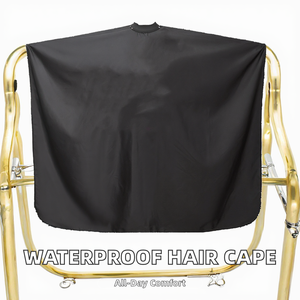 Capa de Peluquería Impermeable con Cuello de Pongee, Antiestática, para Salón de Belleza, Reutilizable, Diseño Personalizable - Product Image 2