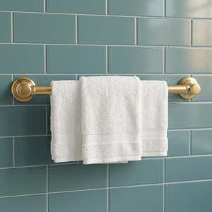 Luxury Brushed Brass Towel Bar Wall Mounted Bathroom Towel Holder Modern Bathroom Accessory Rust Resistant - Product Image 3