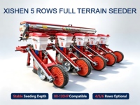 Semoir à maïs suspendu 5 rangs XISHEN 25XSIT-5x monté sur tracteur, haute précision, avec engraisseur intégré pour l'agriculture