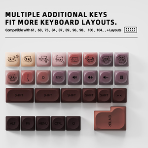 132 Teclas de Perfil <span class=keywords><strong>HOA</strong></span> Serie Foundation PBT+PC para Teclado Mecánico - Product Image 4