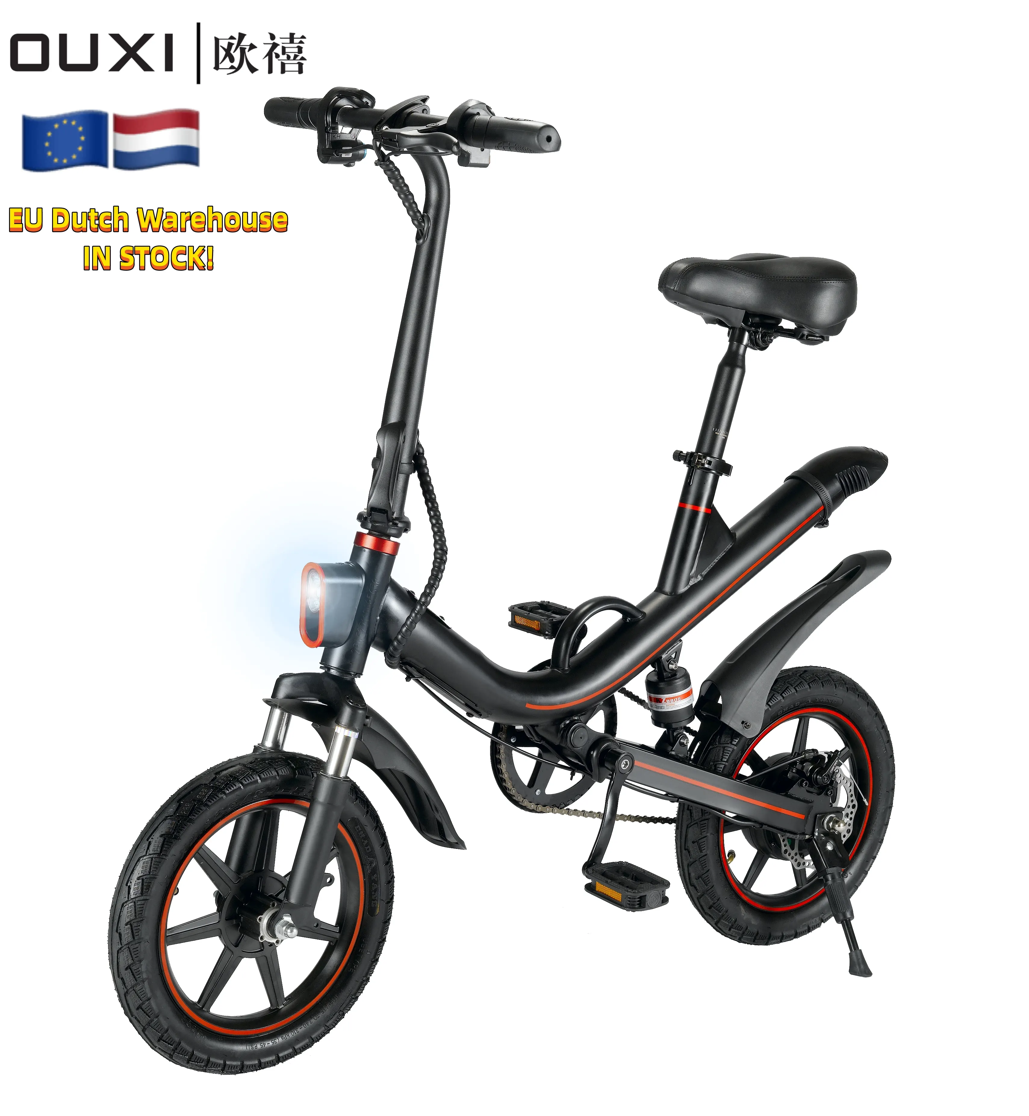 OUXI V1 EU Warehouse in Stock 250W Foldable Electric Bike 12/14/16 inch E-bike 25km/h Mini E-bicycle Folding City Ebike with CE