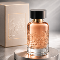 Flacon de parfum personnalisé avec logo, 100 ml, flacon de parfum à vaporiser, cylindrique, recyclable, flacon de parfum de luxe vide avec boîte