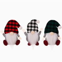 Porte-couverts Gnome de Noël, Pochette de Noël sans visage pour couverts, Sac de Noël pour couteau, fourchette et cuillère, Décoration de table pour fête à domicile