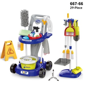 Carrello <span class=keywords><strong>Giocattolo</strong></span> per Pulizie in Plastica per Bambini e Bambine 4-6 Anni Set con <span class=keywords><strong>Aspirapolvere</strong></span> Scopa e Mocio - Product Image 6