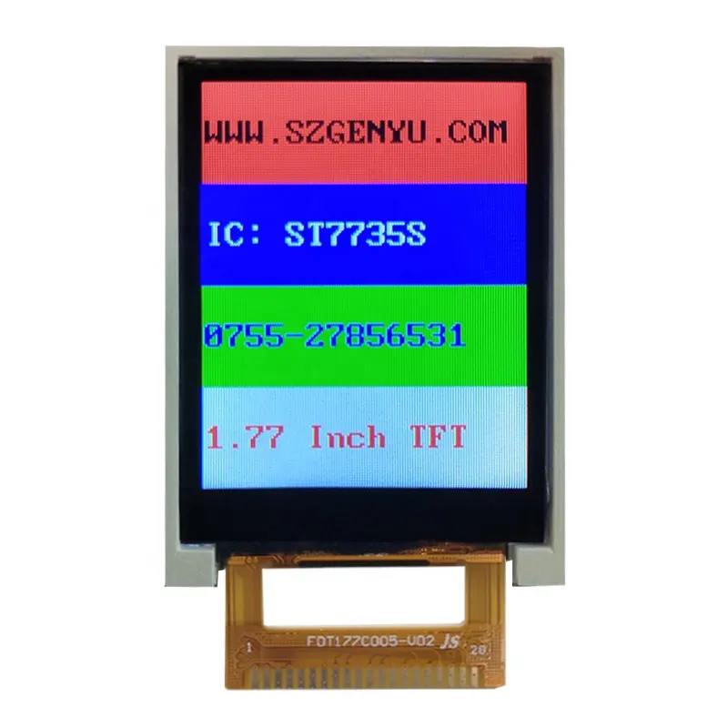 Full farbe lcd modul 1.8 "Small Size Screen 128x160 Pixel 20 pin 1.77 zoll tft lcd display For Walkie Talkie Display