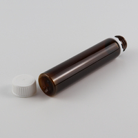 Flacon d'échantillon ambré de 20ml 25ml 30ml long Flacon de sirop contre la toux Flacons oraux Flacon de médecine liquide avec étiquettes de bouchon de sécurité