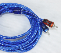 Câble Audio de voiture 2rca à 2rca, câble intercalaire de haute qualité, 5 pièces