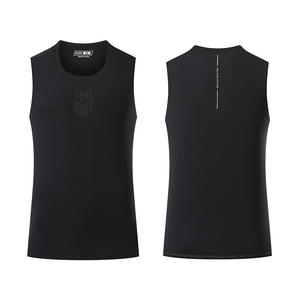 الصيف رجل الرياضة الترفيه مرونة تنفس صالة الألعاب الرياضية ارتداء قميص اللياقة البدنية صالة الألعاب الرياضية الجري سترة رياضية - Product Image 5