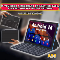 Tablet Barata en Oferta, 10 Pulgadas, Tableta Android 14, 4GB+64GB de Almacenamiento Real, Tablet PC de 10.1 Pulgadas con Teclado Opcional