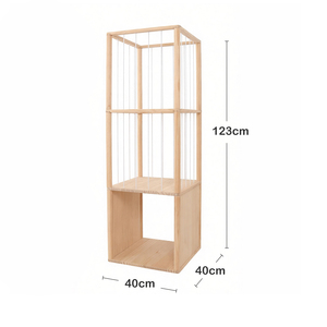 Étagère de <span class=keywords><strong>rangement</strong></span> en bois pour animaux en <span class=keywords><strong>peluche</strong></span>, en pin de Nouvelle-Zélande, avec corde élastique épaisse pour le <span class=keywords><strong>rangement</strong></span> des jouets - Product Image 5
