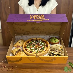 Custom Printed Large Paper Food Box with Compartments for Restaurant Takeaway Packaging - Product Image 2