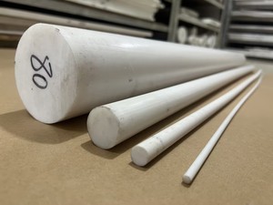 工業用アプリケーション用バージンPTFEロッドホワイトカラーエンジニアリングプラスチックバー - Product Image 5