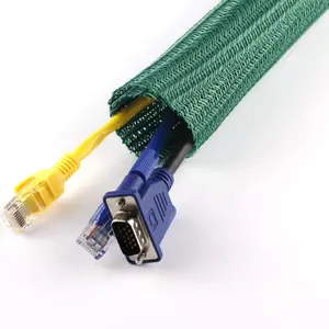 Pelindung kabel kawat Loom Tubing kabel lengan terpisah untuk kabel USB kabel daya kabel Audio Video