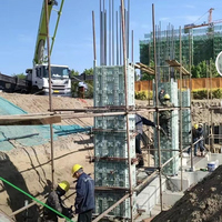 Moules Préfabriqués en Plastique pour Piliers de Colonnes Romaines Carrées en Ciment et Béton pour la Décoration Extérieure de Maison – Promotion