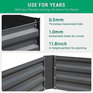 Lit <span class=keywords><strong>de</strong></span> <span class=keywords><strong>jardin</strong></span> surélevé galvanisé avec couvercle, Kit <span class=keywords><strong>de</strong></span> boîte <span class=keywords><strong>de</strong></span> jardinière en métal, grandes fenêtres à écran, Mini <span class=keywords><strong>serre</strong></span> pour la culture <span class=keywords><strong>de</strong></span> légumes - Product Image 6