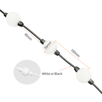 Guirlande lumineuse de Noël RGB pleine couleur 24V, indice de protection IP66, CRI 90 élevé, boule de pixels 3D à 360 degrés, module de pixels LED de 50 mm pour hôtel