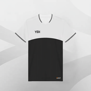 Ydi grosir kaus seragam sepak bola dewasa kaus sepak bola lengan pendek cetakan khusus pria set Jersey sepak bola berongga - Product Image 3