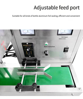 Machine de scellage automatique par induction électromagnétique pour feuilles d'aluminium, scelleuse par induction pour bouteilles en plastique, verre, bocaux, bouchons et couvercles