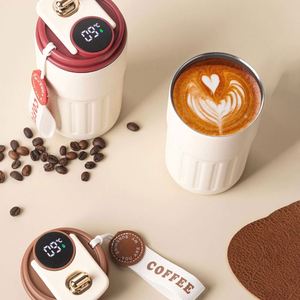 Custom logo Travel Office Coffee Vacuum Cup Custom logo <b>Smart</b> Temperature Display Stainless Steel <b>Smart</b> Insulated Coffee Tumbler - Product Image 5