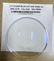 Lentilles optiques HI-INDEX 1.71 ASP BLUE CUT SHMC X4 LOW REFLECTION ABBE 37 Blue Cut Lens