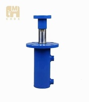 Cylindre hydraulique robuste à double action pour presses industrielles à montage sur bride