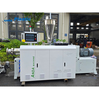 Machine d'extrusion de plastique à double vis conique Andaz, machine d'extrusion de panneaux en PVC WPC