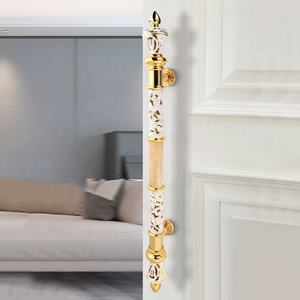 את מפעל ישירות משתמש חלול החוצה טכנולוגיה עיצוב ארוך דלת ידית אירופאי יוקרה זהב דלת ידית - Product Image 2