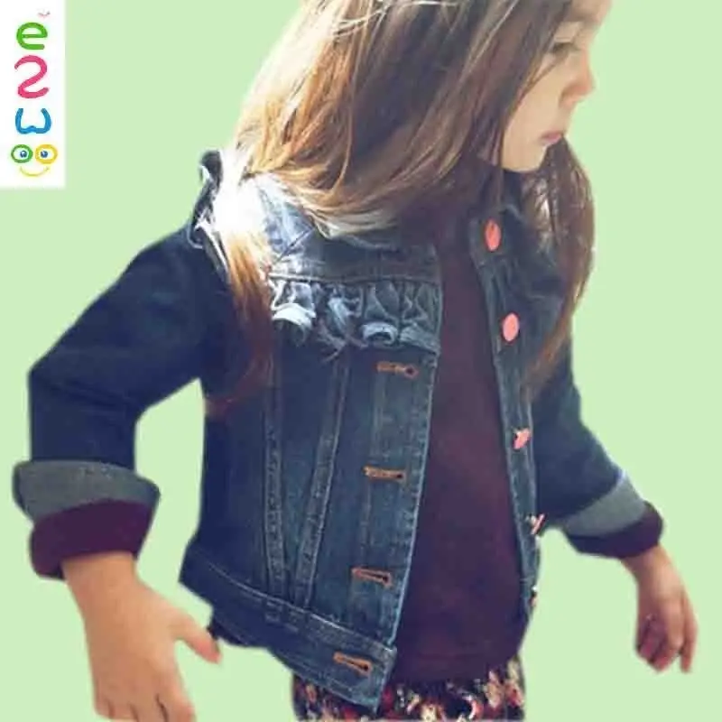 Venta caliente Cute Kids Girls Coat Girls Jeans Jacket