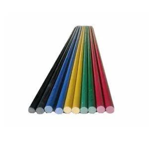 Dimension 30mm Solid Fiberglass FRP Threaded Rod with Pultrusion Process