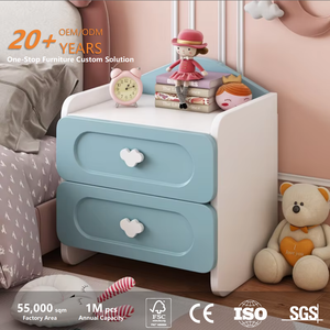 Modern Simple Wooden <strong>Bedside</strong> Table Storage Rack Economical Smart <strong>Organiser</strong> for Children Small Bedroom Furniture for Apartments - Product Image 2