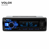 Evrensel 1-DIN Araç MP3 Çalar 4x25W Amplifikatör Yüksek Güçlü FM Vericisi SD Kart Çift USB TF AUX Oynatma V5.0 Stereo için