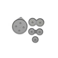 Coussinets de bouton en caoutchouc de silicone avec contacts conducteurs pour Gameboy Advance SP remplacement boutons conducteurs colorés