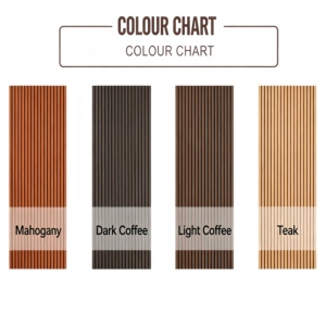 Terrasse en WPC contemporaine et solide avec surface à grain de bois, résistante aux UV, pour l'extérieur - Product Image 2