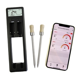 ميزان حرارة لاسلكي مقاوم للماء للحوم مع مجسات مزدوجة وتحكم عن بعد عبر تطبيق الهاتف المحمول بمدى 150 متر، براءة اختراع مينجل - Product Image 6