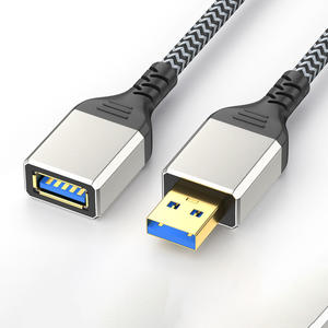 USB 3.0 Verlängerungskabel Stecker auf Buchse 5Gbps Geschwindigkeit Anti-Interferenz Geflochtene Abschirmung 12 Monate Kompatibel mit <span class=keywords><strong>Laptop</strong></span>/PS4/TV/USB-Laufwerk - Product Image 1