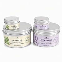Récipient en aluminium avec bouchon à vis 5mL 10mL 30mL 50mL 60mL 80mL 100mL 120mL 150mL 180mL Boîte ronde argentée pour cosmétiques avec couvercle en étain