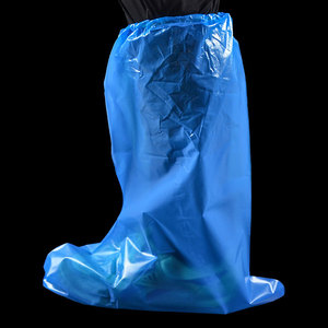 Surchaussures jetables en PE imperméables anti-poussière à bord élastique pour le jardinage domestique, le ménage et le nettoyage immo - Product Image 1