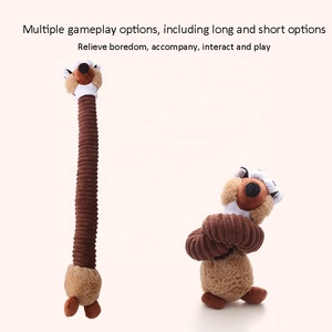 Groothandel Langehalsdieren Interactieve en Bijtbestendige Knuffelspeelgoed voor Huisdieren Gevulde Piepende Pluche Hondenspeelgoed - Product Image 3