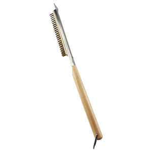 <span class=keywords><strong>Brosse</strong></span> <span class=keywords><strong>à</strong></span> pizza de 21 pouces avec grattoir-Outil de nettoyage parfait <span class=keywords><strong>pour</strong></span> <span class=keywords><strong>four</strong></span> <span class=keywords><strong>à</strong></span> pizza portable extérieur, avec manche <span class=keywords><strong>en</strong></span> <span class=keywords><strong>bois</strong></span> et poils <span class=keywords><strong>en</strong></span> <span class=keywords><strong>laiton</strong></span> - Product Image 2