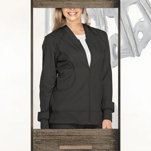 Blouse médicale Fit Doctor avec tissu Spandex/Polyester, douce, respirante et au design professionnel moderne - Product Image 3